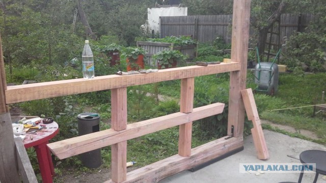 Как мы беседку строили