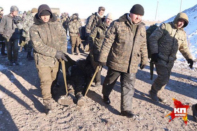 Бои в районе Дебальцево, февраль 2015 г.