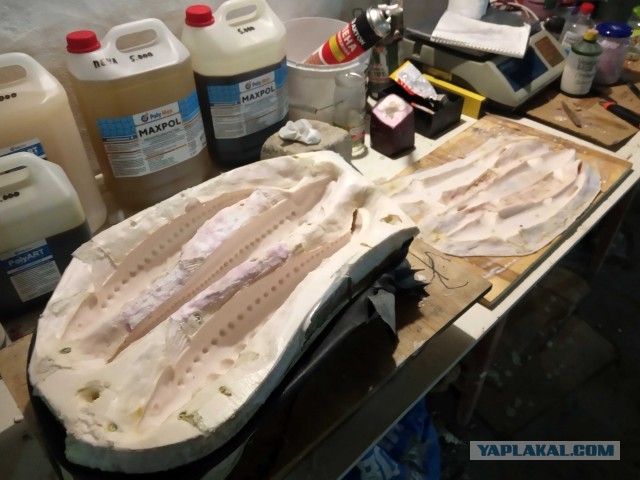 Изготовление декоративного панно "Осетровые"