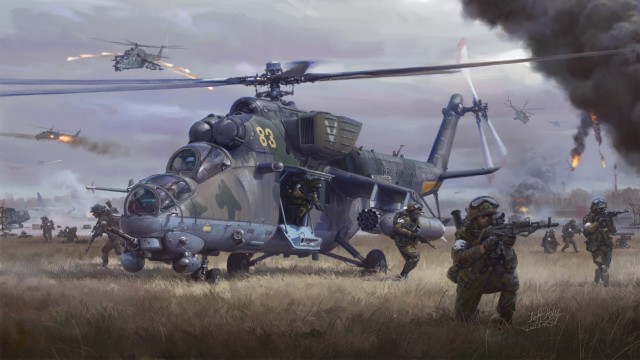 Прорыв обороны и наступление войск РФ за Песками.