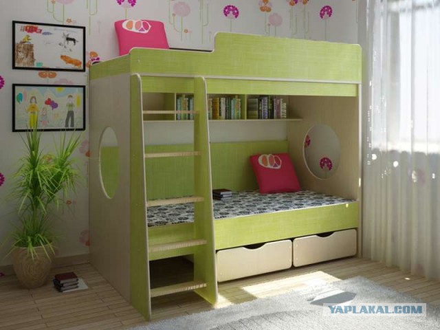 Двухъярусная кровать в детскую