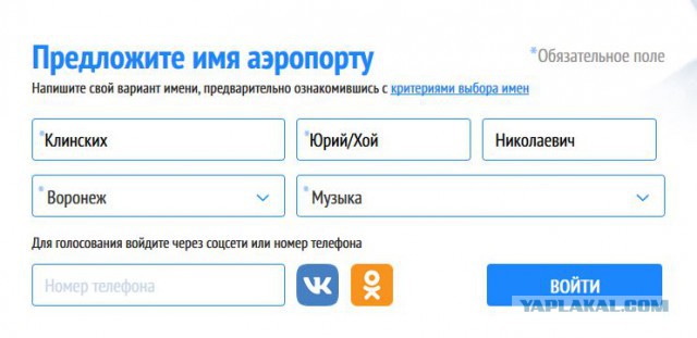 Стартовало голосование по выбору названий для российских аэропортов