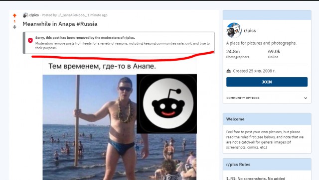 Вот бы эта фотка завирусилась, я бы почитал срач