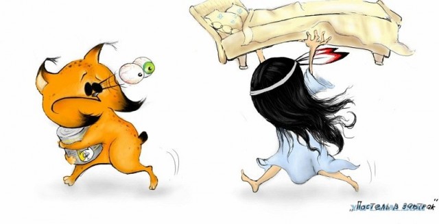 Рисованный котовторник