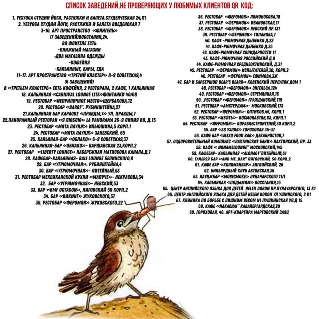 Бойкотом по куаркодам в Санкт-Петербурге