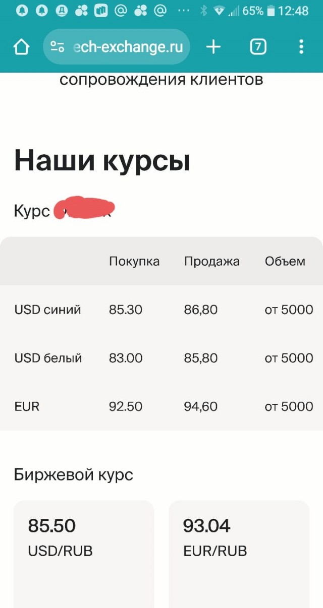 Доллар снизился до 83 рублей