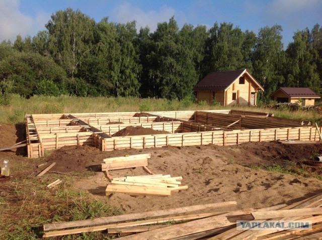 Строительство дома на даче