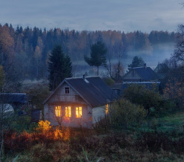 Летний вечер в деревне