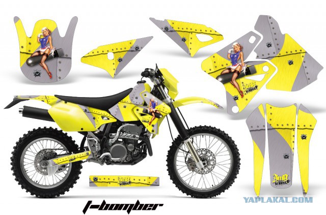 Обклеиваем мотик Suzuki DRZ 400E