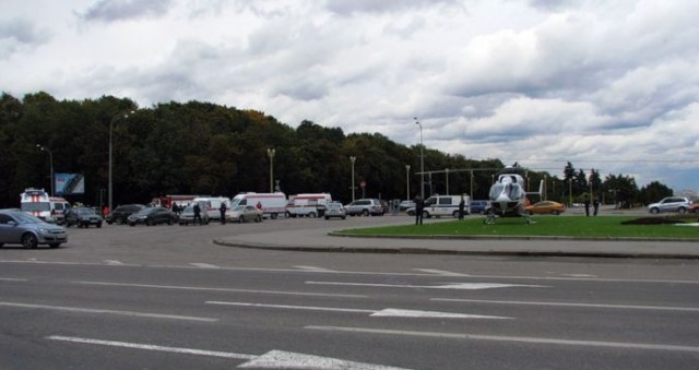 Серьезная авария возле МГУ