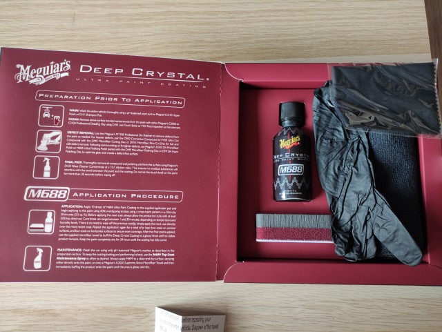 Набор защитной керамики для авто Meguiars deep crystal