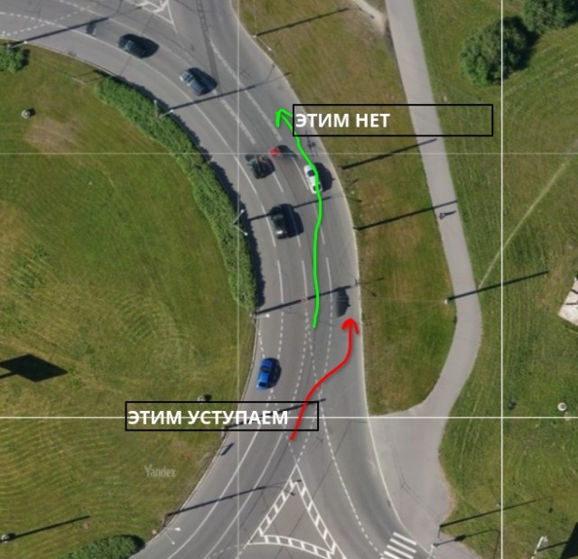 Проезд не стандартного кругового перекрестка. Опрос