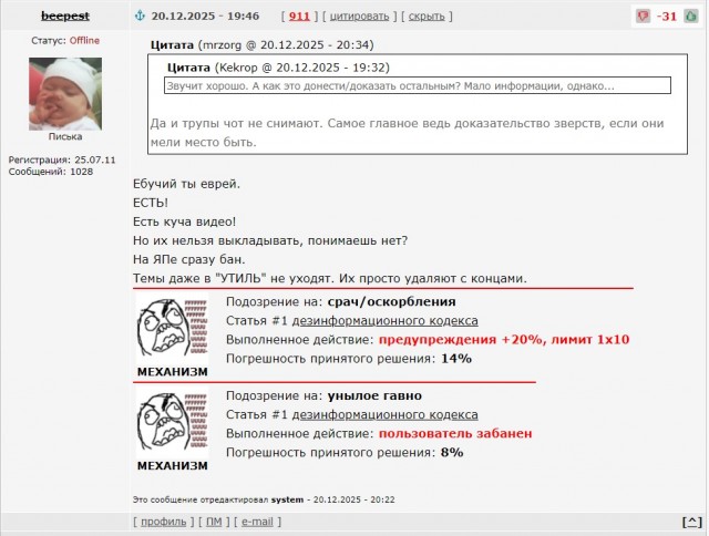 Неприятный пост