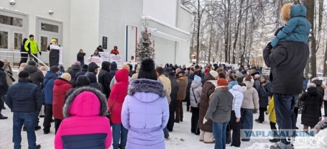 «Это будет наш Сталинград». В Кольчугино прошел митинг против закрытия роддома