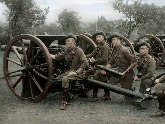 Артиллеристы и гранатометчики Первой мировой