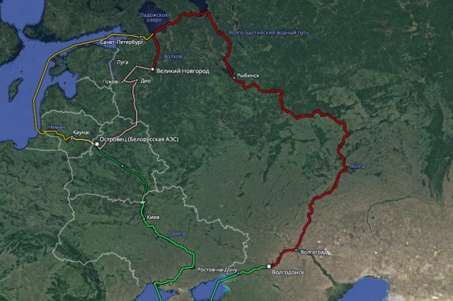 Транспортировка корпуса ядерного реактора через Великий Новгород