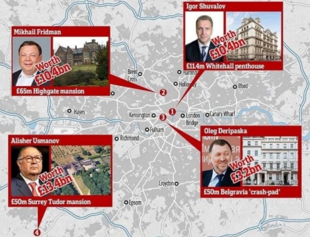 Британское издание Daily Mail показало, как живут российские олигархи в Лондоне