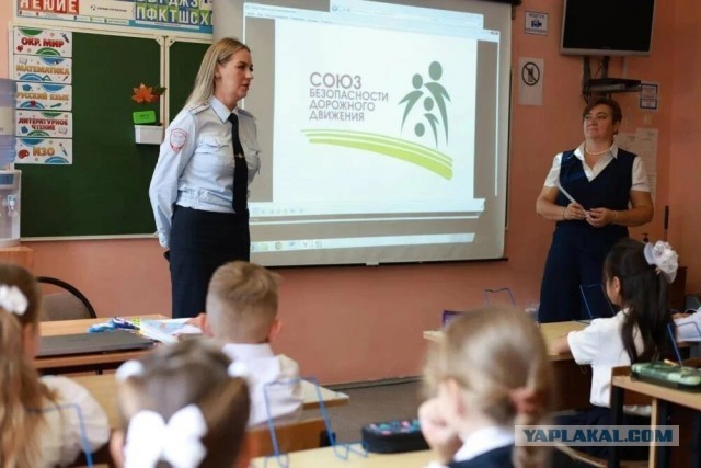 В Подмосковье прошёл познавательный урок по безопасности дорожного движения для школьников