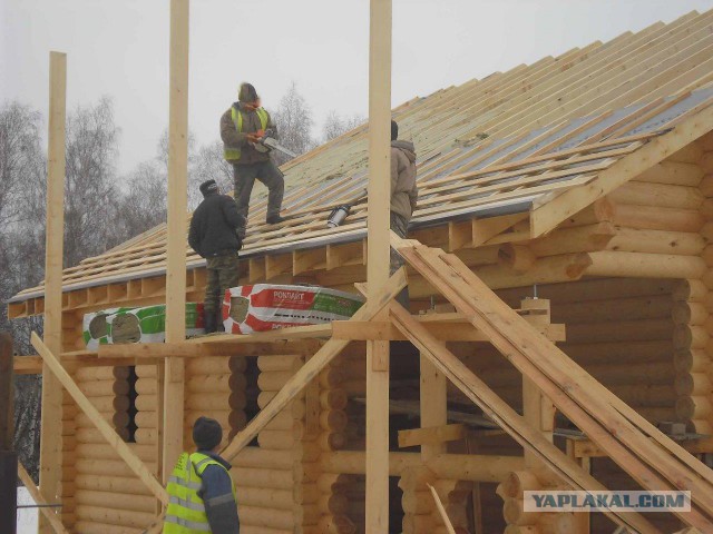 Строительство дома на даче