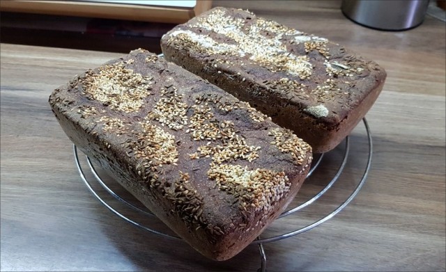 Хлеб заливной с солодом и ржаной мукой