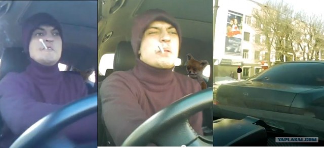 Едет пацанчик, сигаретку покуривает