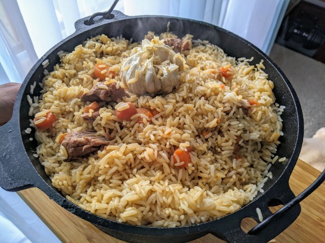 Плов в сковороде