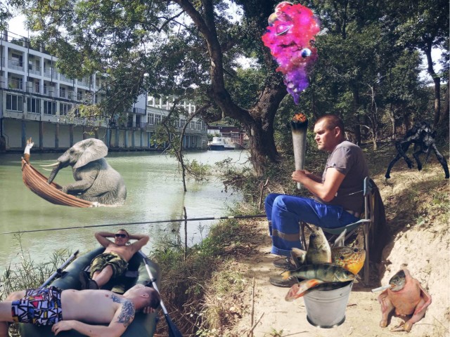 Фотожаба про рыбака "Улов"