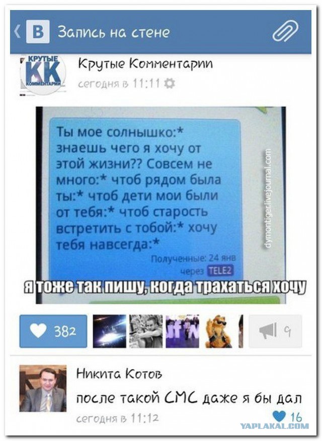 Смешные комментарии из социальных сетей 02.12.2016