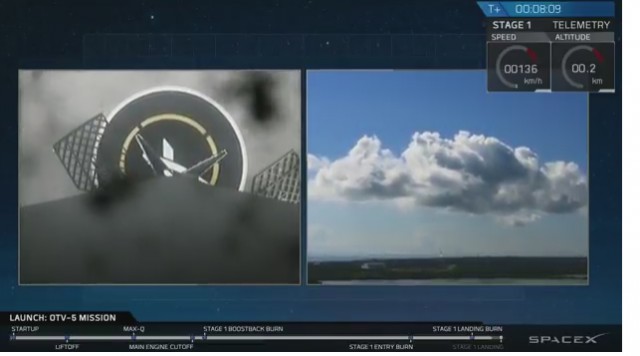 Запуск ракеты Falcon 9 c американским «мини-шаттлом»