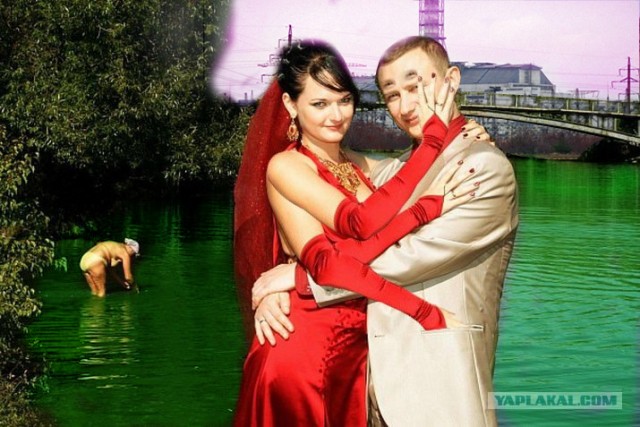 Романтический фон на свадебном фото