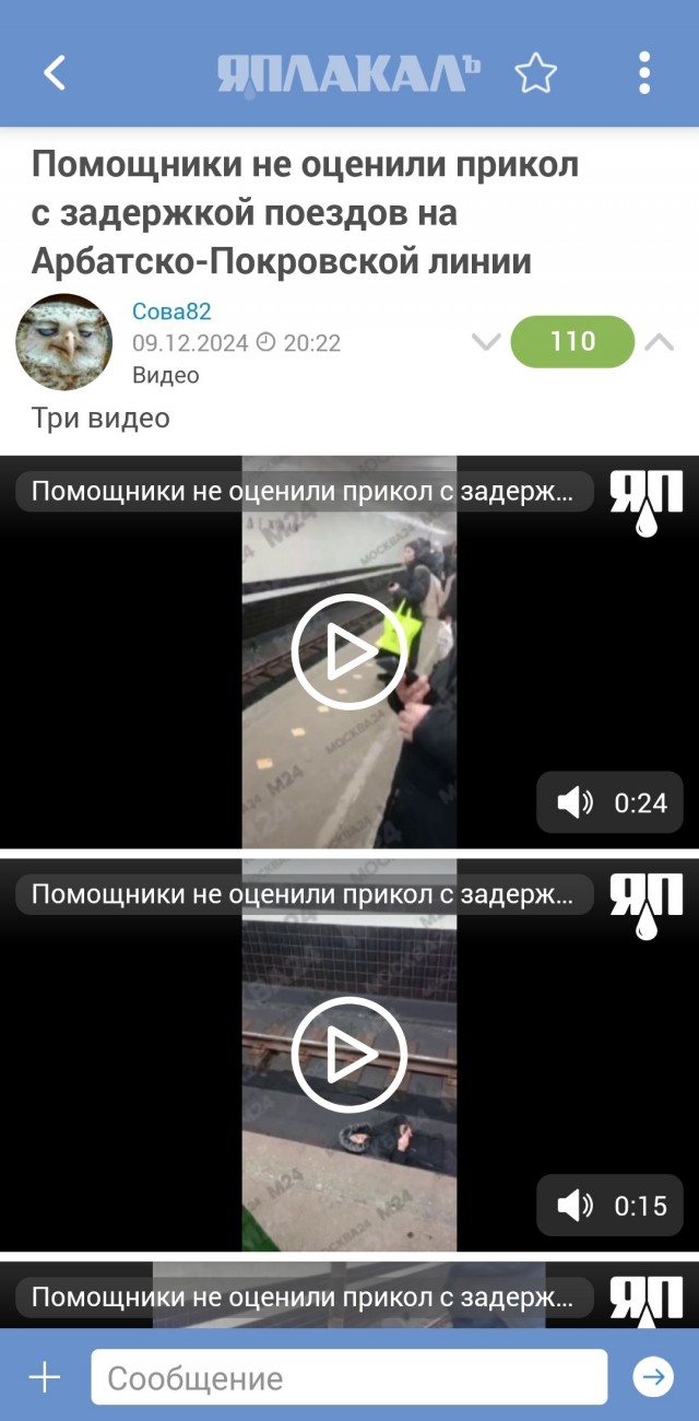 Помощники не оценили прикол с задержкой поездов на Арбатско-Покровской линии