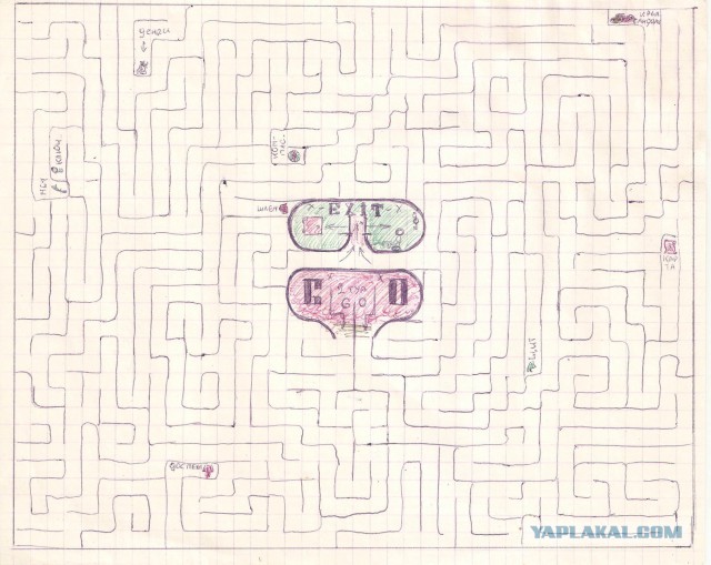 Как я в 3-4 классе лабиринты придумывал.