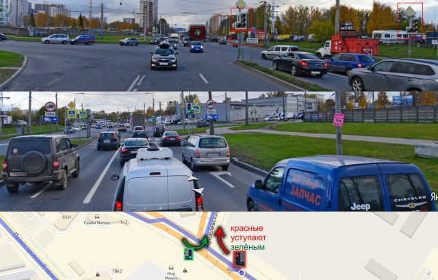 Кто имеет право проехать перекрёсток первым?