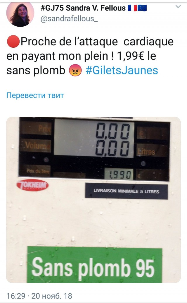 Франция протестует не по-российски