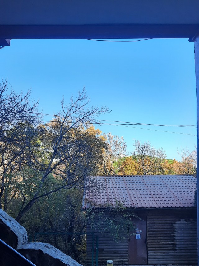 За окном