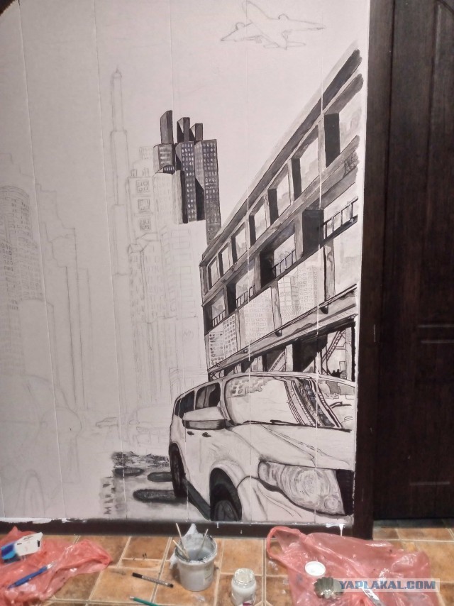 Оформление стены