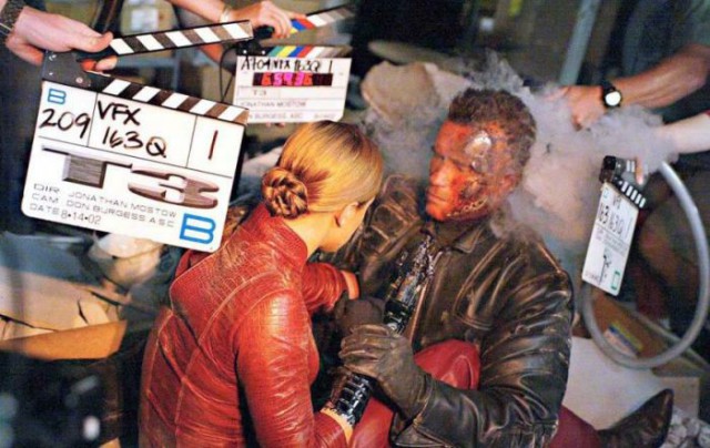 Кадры со съемочной площадки "Терминатора"