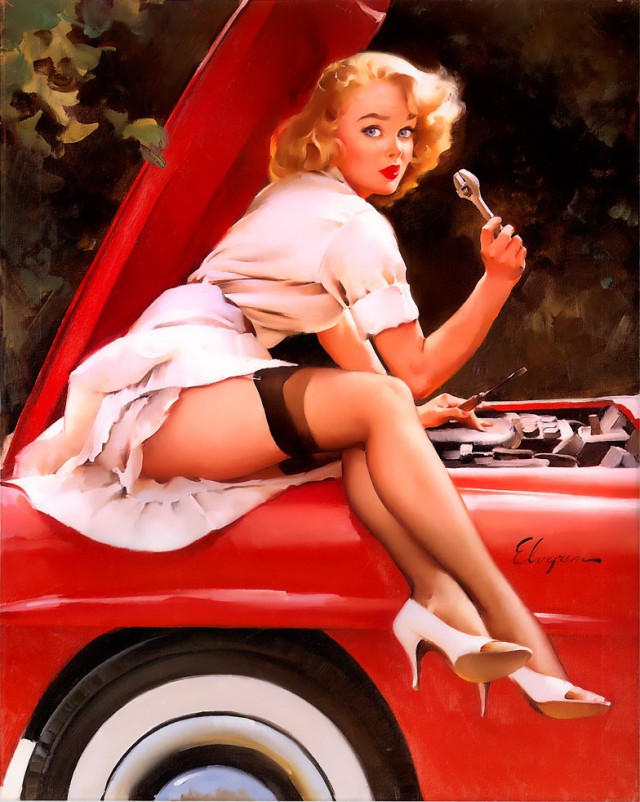 PIN-UP искусство Old school