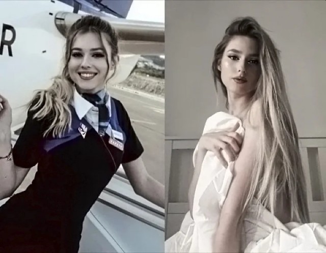 Стюардессы в униформе и без неё