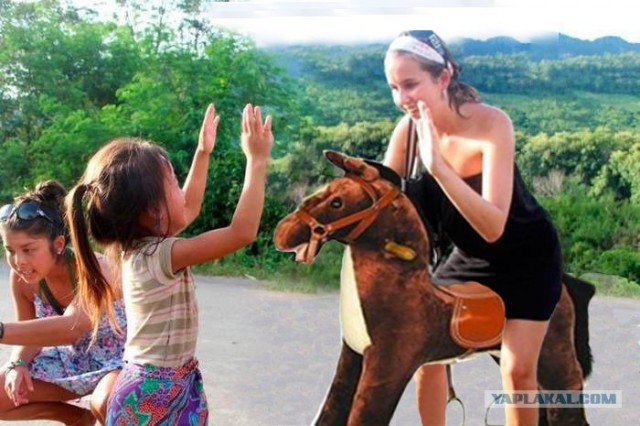 Фотожаба: любопытный парень