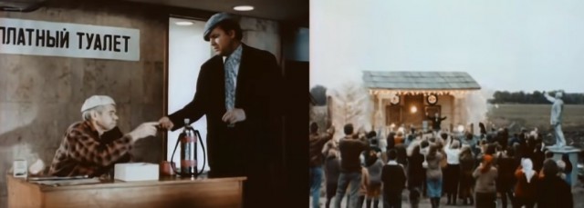 Два туалета на границе Украины и Беларуси