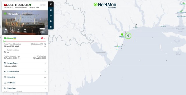 Из порта Одессы вышло первое после отмены "зерновой сделки" торговое судно