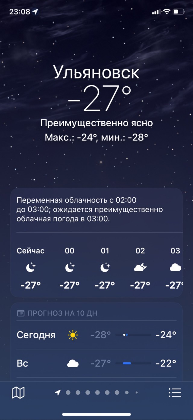 Что то зябко, а как у вас?