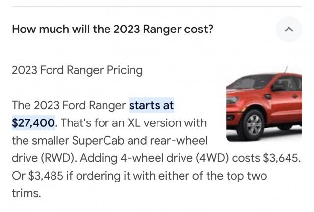 Сколько стоит новый FORD RANGER в Таиланде