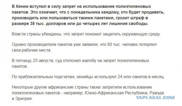 Сергей Иванов предложил ввести экологический сбор на полиэтиленовые пакеты