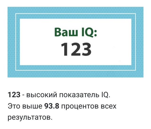 А какой у Вас IQ?