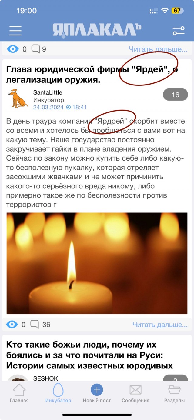 Глава юридической фирмы "Ярдей", о легализации оружия.