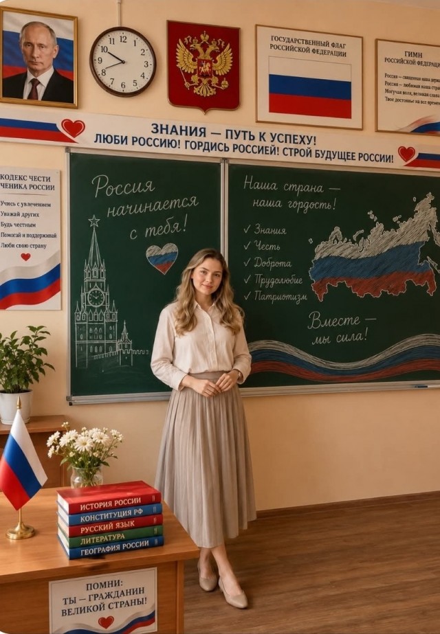 Учительница попросила  отредактировать фотографию