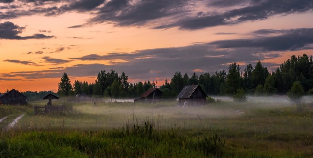 Летний вечер в деревне