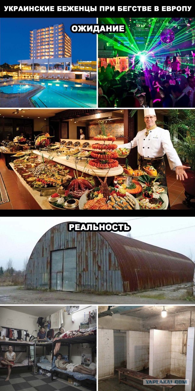 Немцы селят украинских беженцев в "концлагерь"